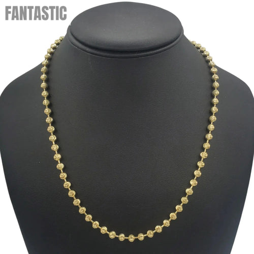 10K Gold Moon Cut Chain