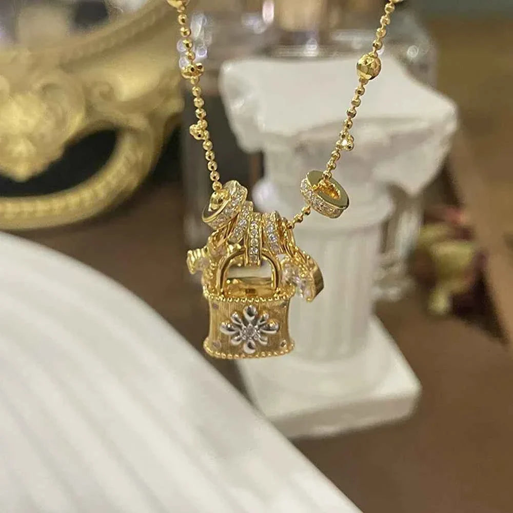 Cute Lock Pendant Necklace