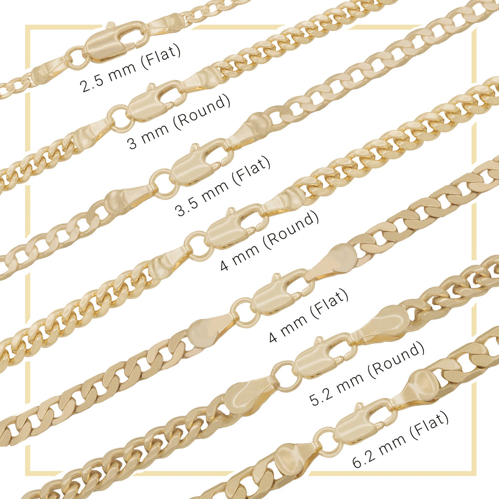 Cuban Link 14K Gold Filled Anklet Curb Chain 10'' Women Jewelry