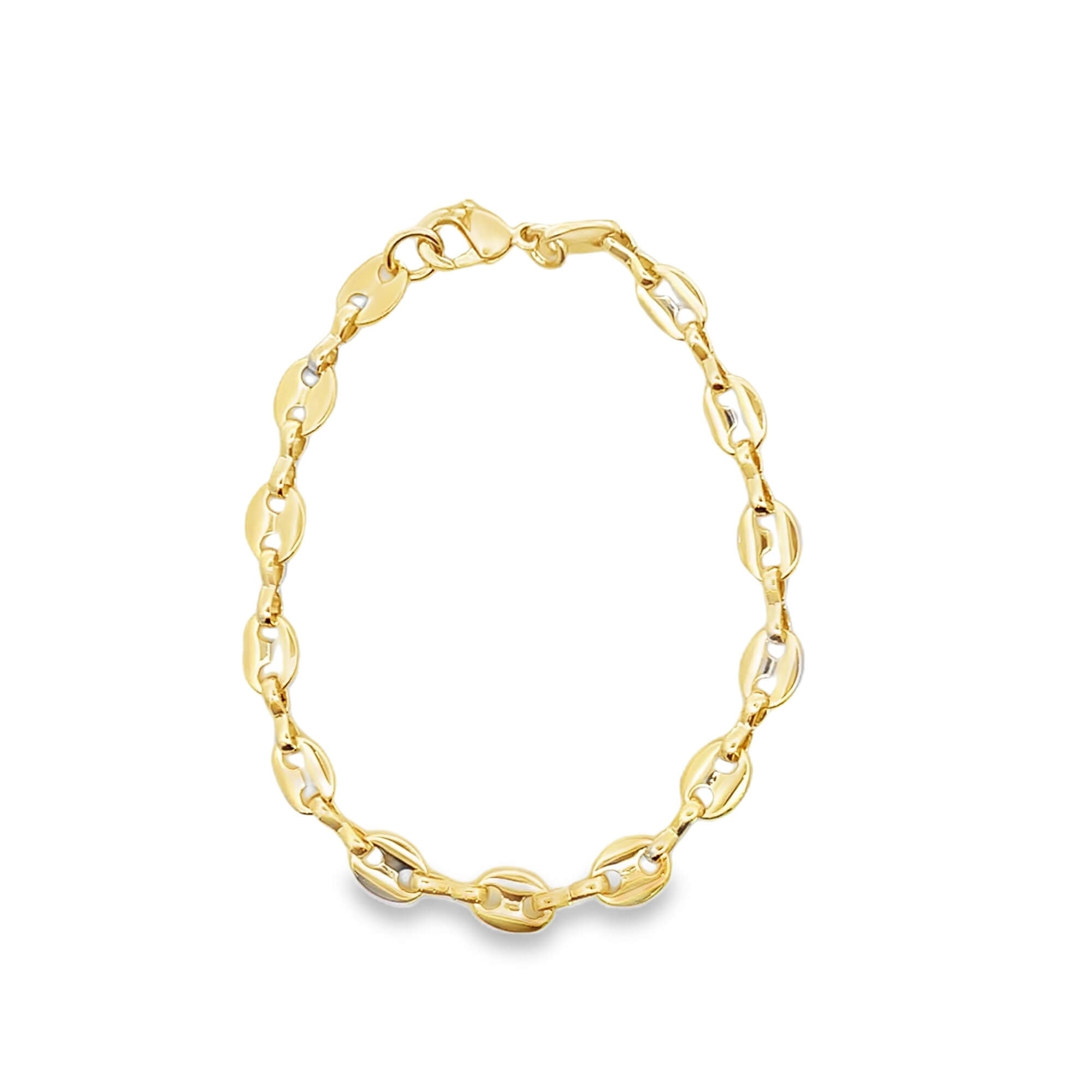 6mm Thick Puffy Mariner Link Bracelet(H216A - I477)