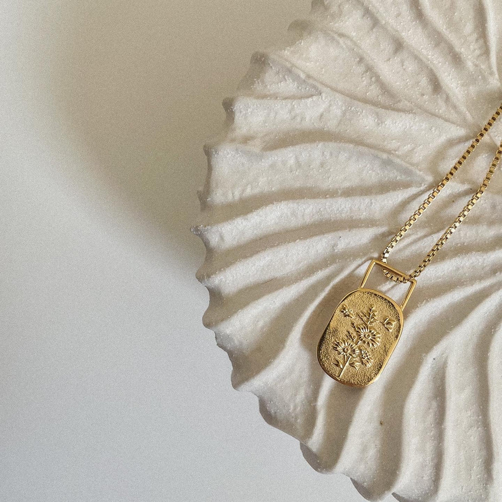 Bloom Affirmation Necklace- Gold