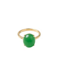 Dew — Green Jade Stone Ring