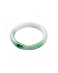 Koi — Mottled Round Jade Stone Bangle